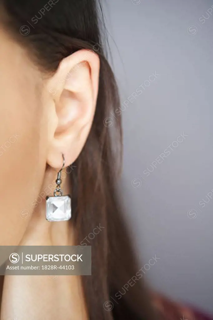 Close-up of Woman's Earring   