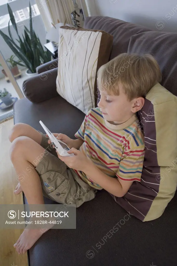 Boy Playing Video Games   