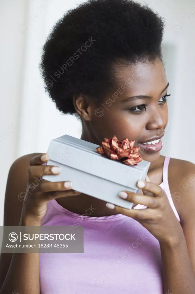 Woman Holding Gift   