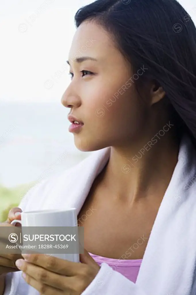 Woman Holding Mug   
