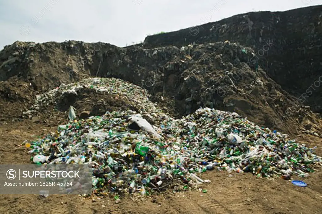 Trash and Waste Piled Up at Recycle Centre, Nantucket, Massachusetts, USA   