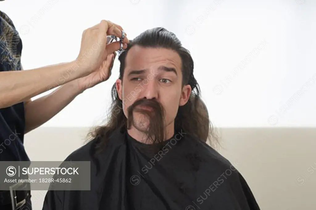 Man at Barber   