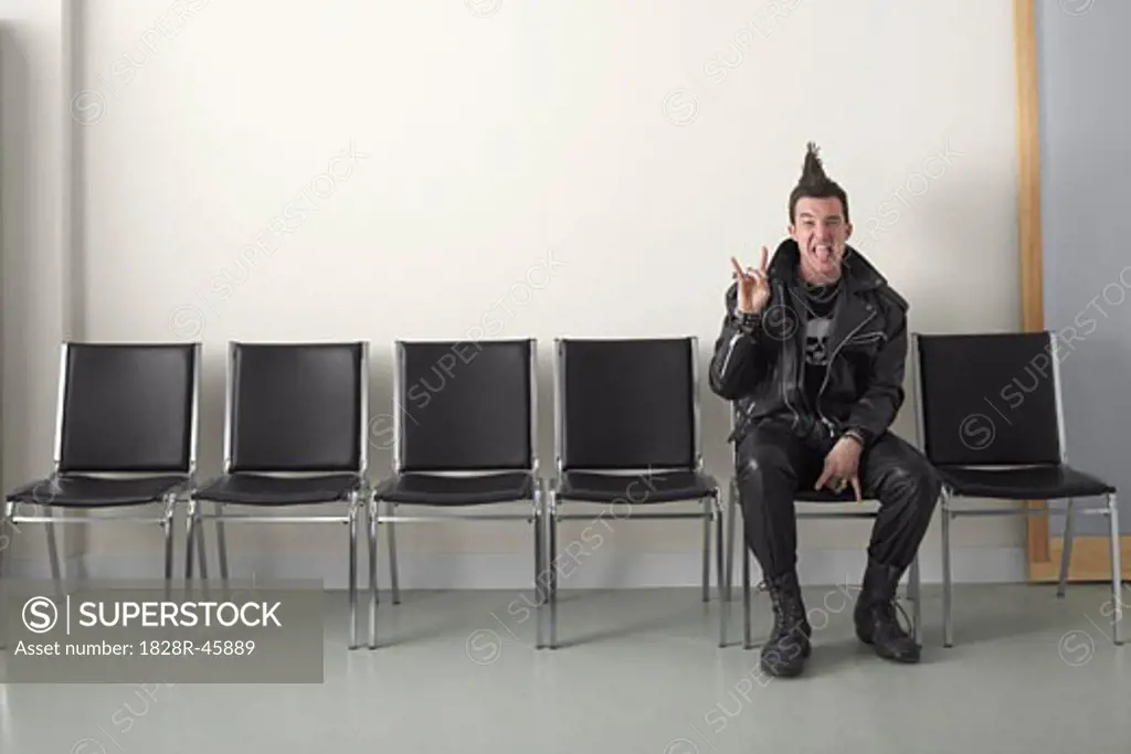 Punk in Waiting Area   