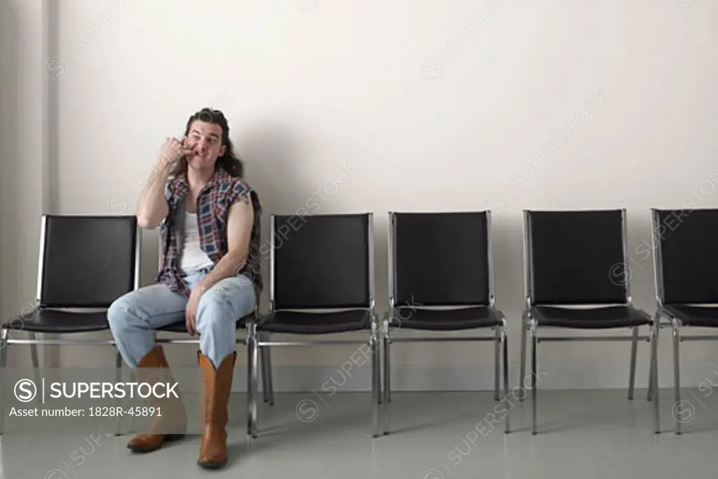 Redneck in Waiting Area   