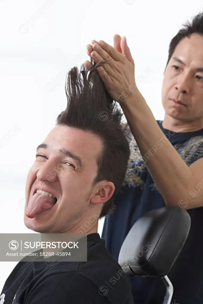 Man at Hair Salon   