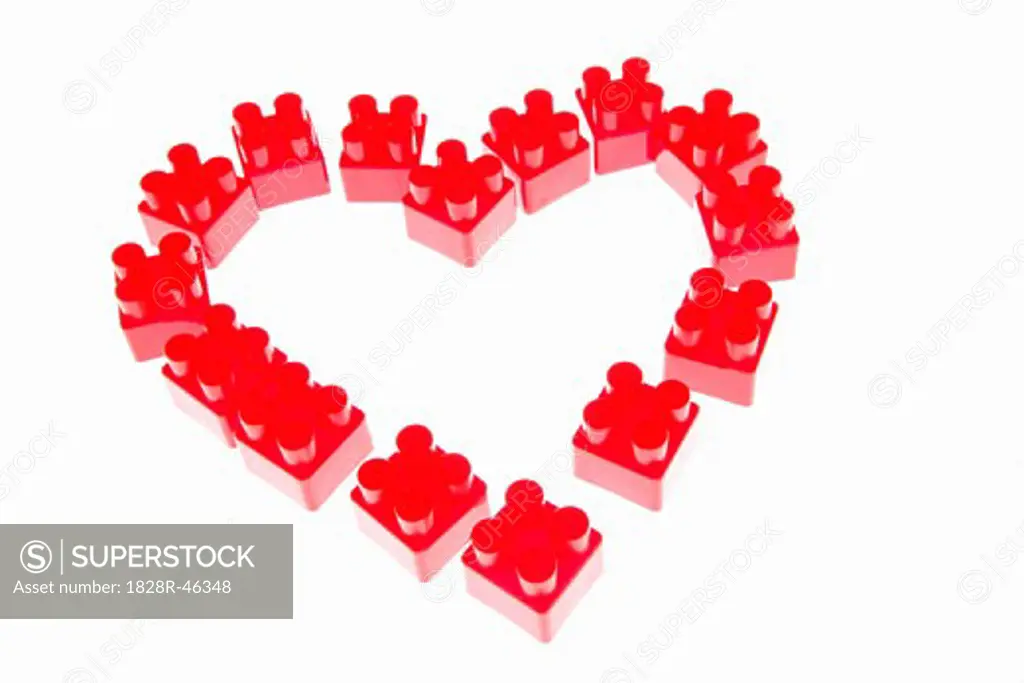 Toy Blocks in shape of Heart   