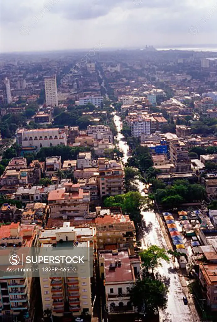 Aerial View of Havana, Cuba   