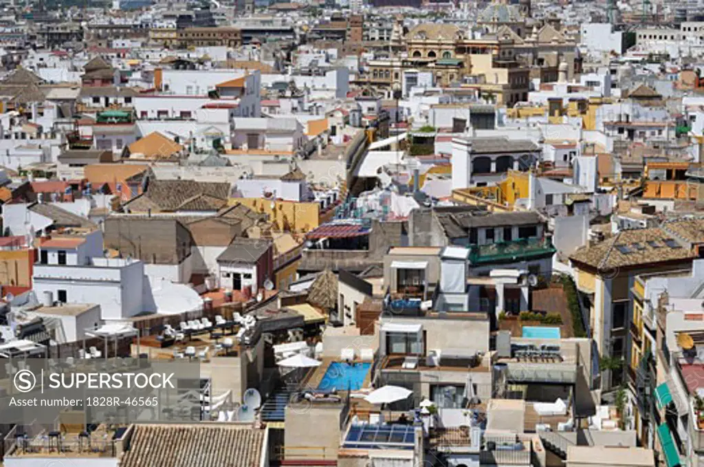 Overview of City, Seville, Spain   