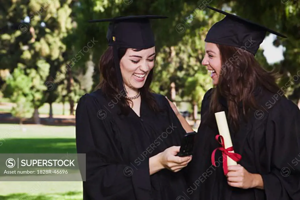 Graduates with Cellular Phone   
