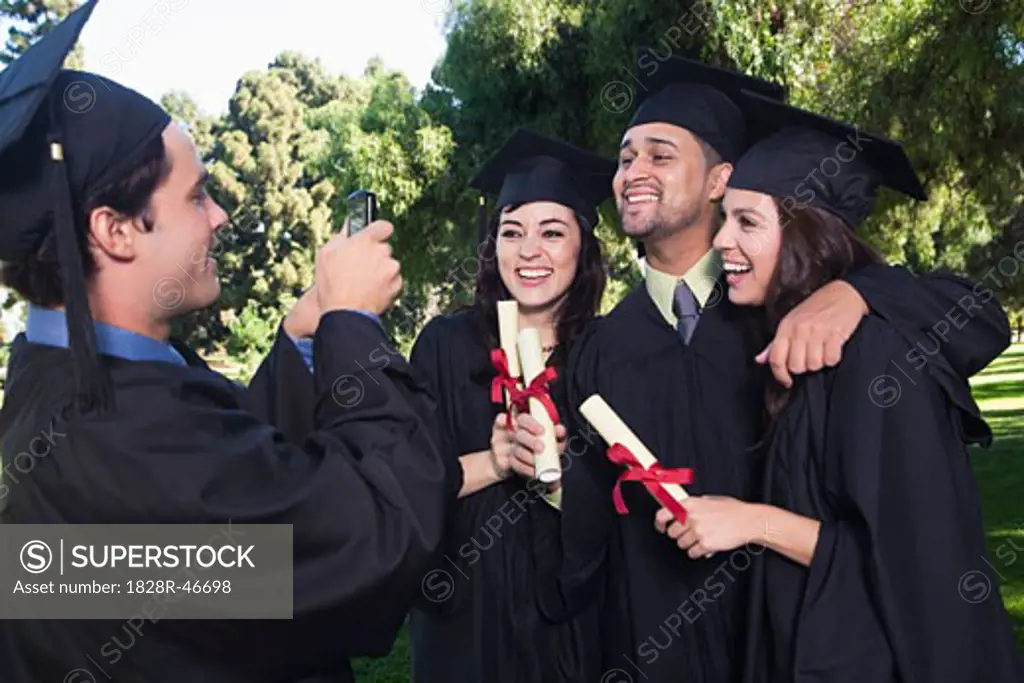 College Graduates Posing for Photograph   