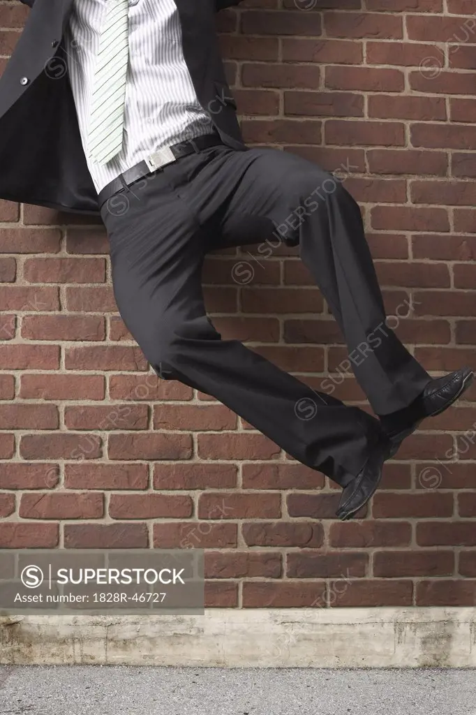 Businessman Jumping in the Air   