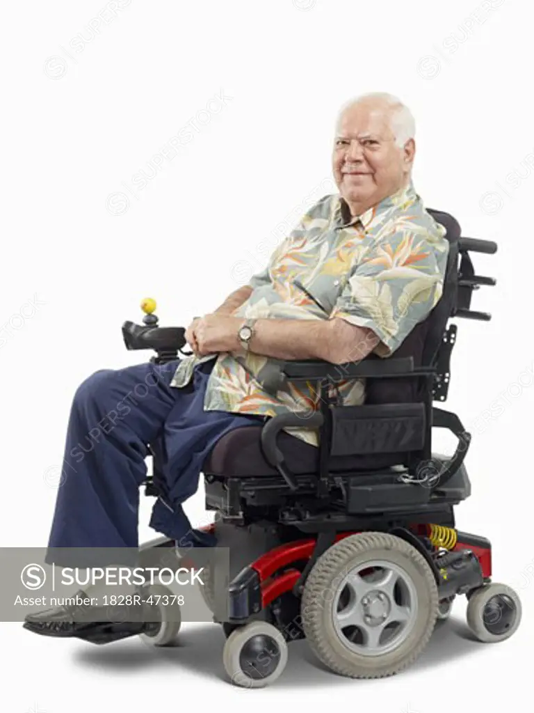 Disabled Man in Wheelchair   