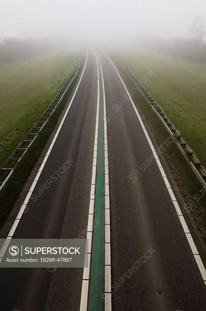 Foggy Road, Netherlands   