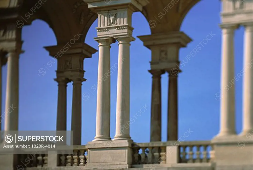 Pillars and Arches, Schoenbrunn Palace, Vienna, Austria   
