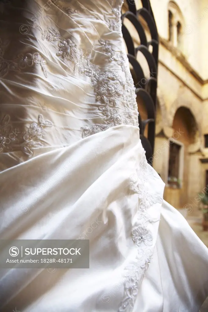 Close-up of Wedding Dress   