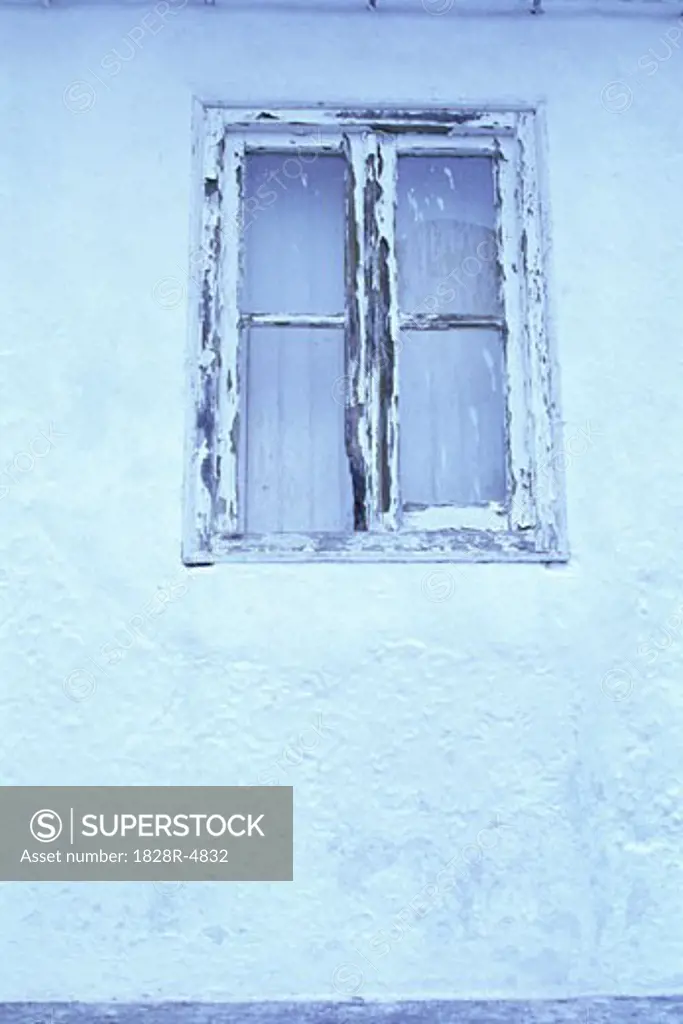 Window with Chipped Paint, Evora, Portugal   