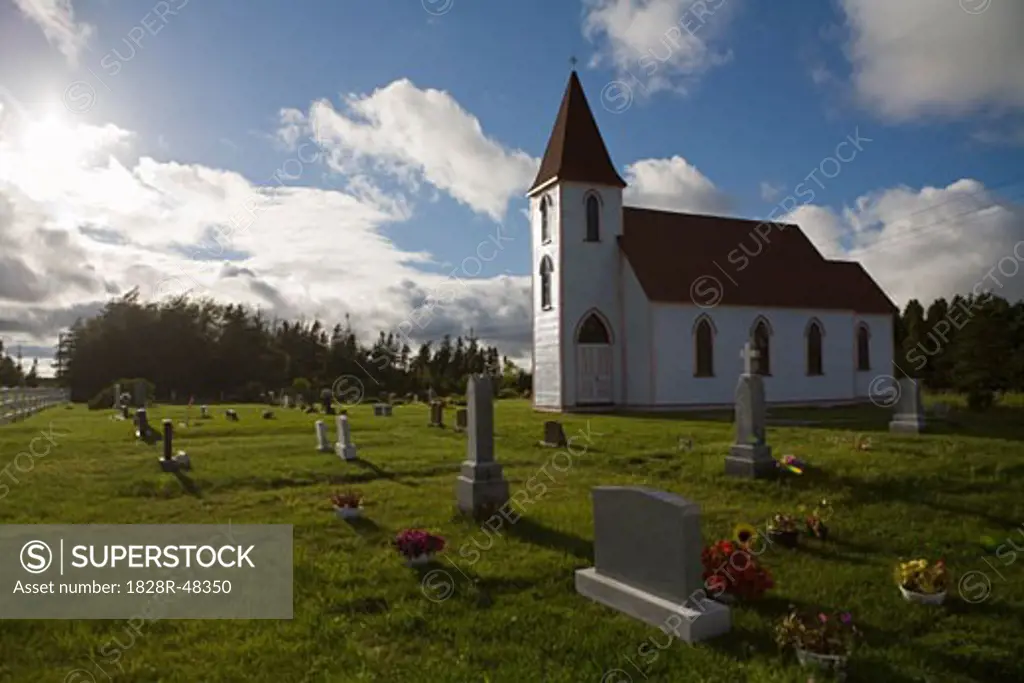 Church and Cemetery, Ferryland, Newfoundland, Canada