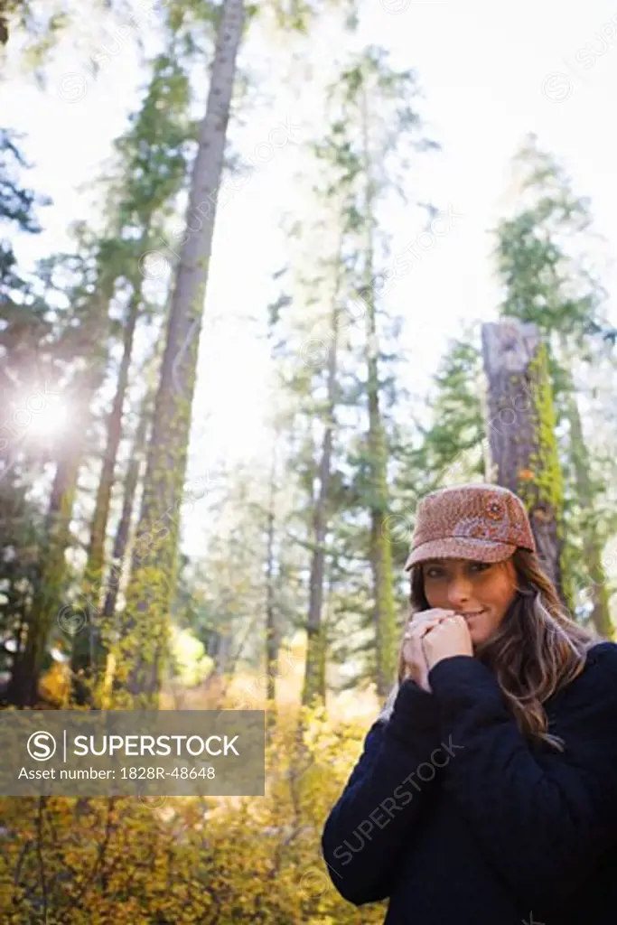 Portrait of Woman in Forest   