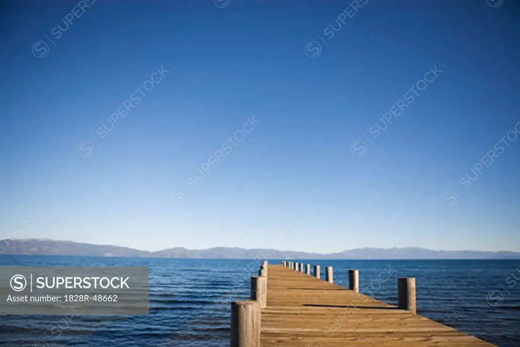 Dock on Lake Tahoe, California, USA   