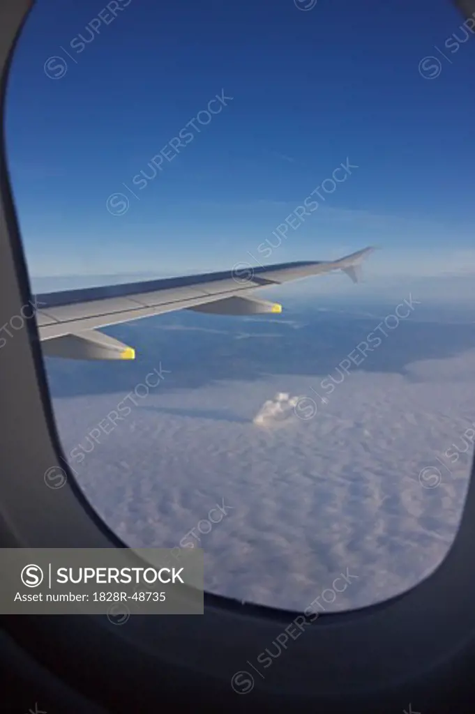 View from Airplane Window, Europe   