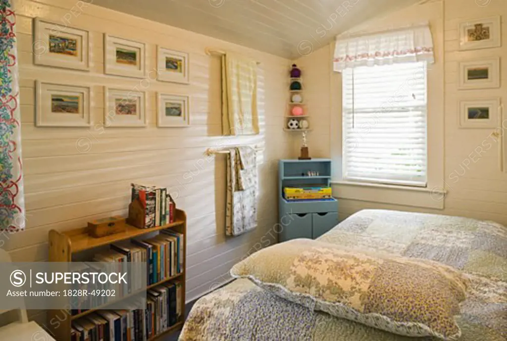 Interior of Rental Cottage in Seaside, Oregon, USA   