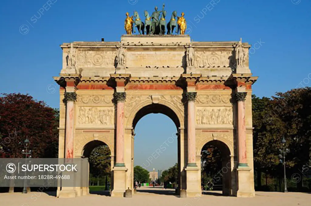 Arc de Triomphe du Carrousel, Paris, France   