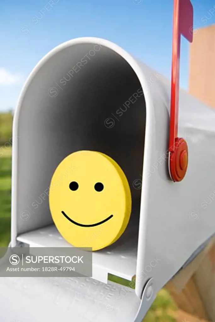 Happy Face in Mailbox   