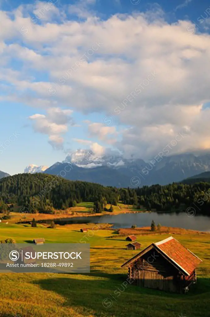 Geroldsee and Karwendel Mountains, Bavaria, Germany   