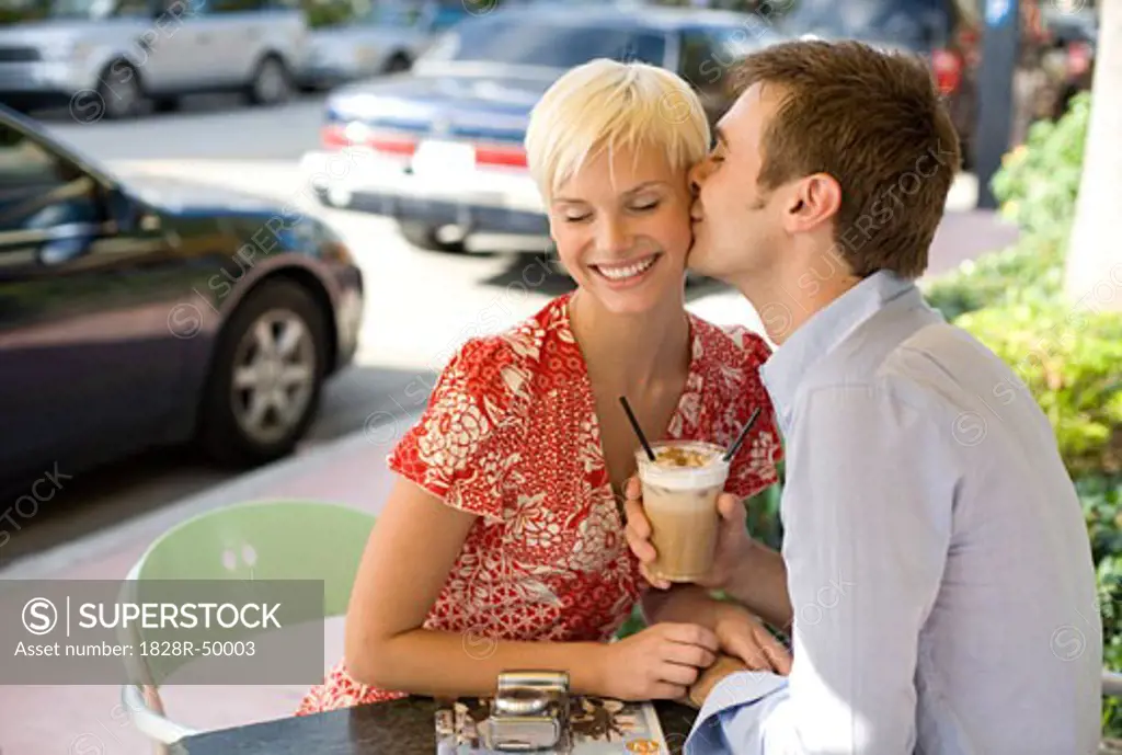 Couple on a Date at a Cafe