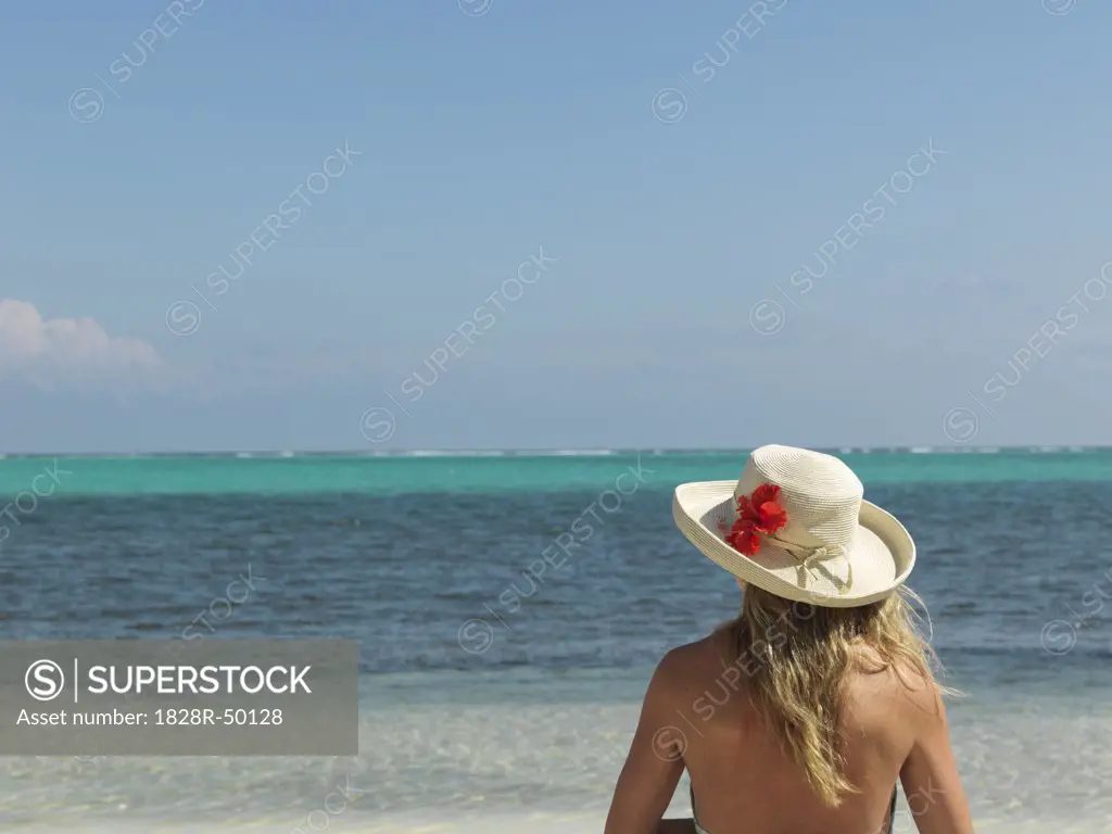 Woman on Beach, Belize   