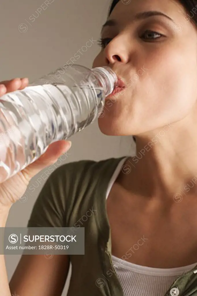 Woman Drinking Water   