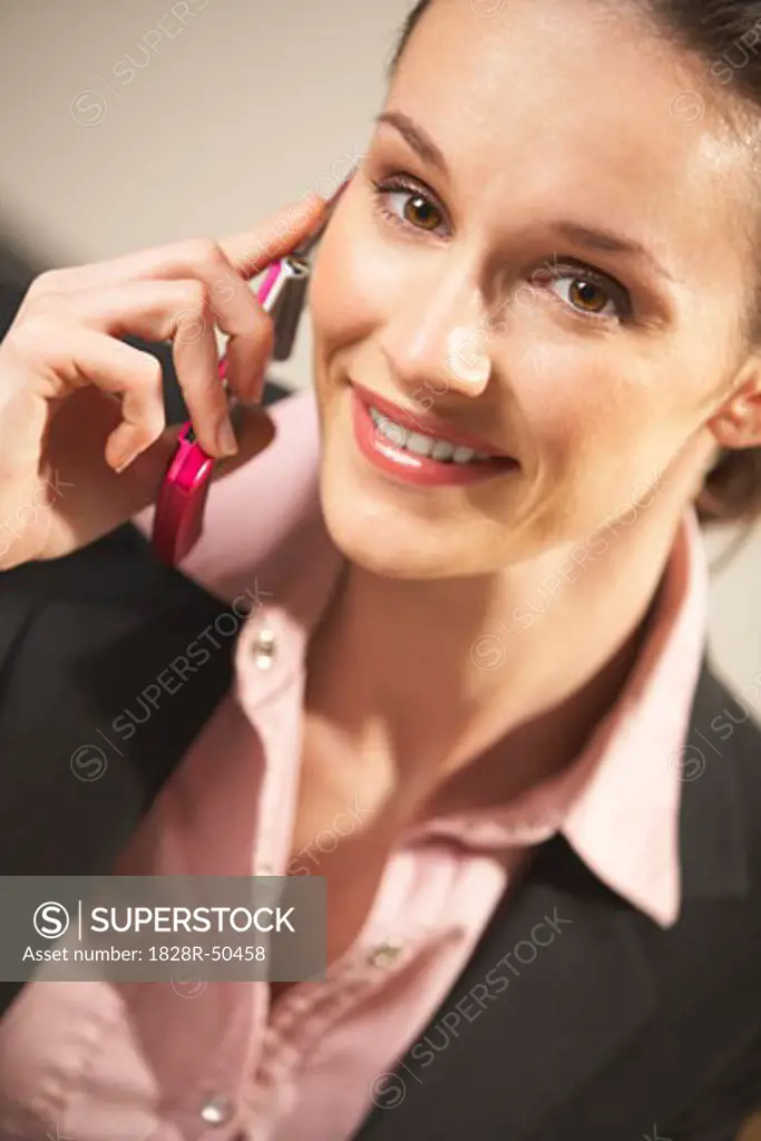 Woman Using Cell Phone   