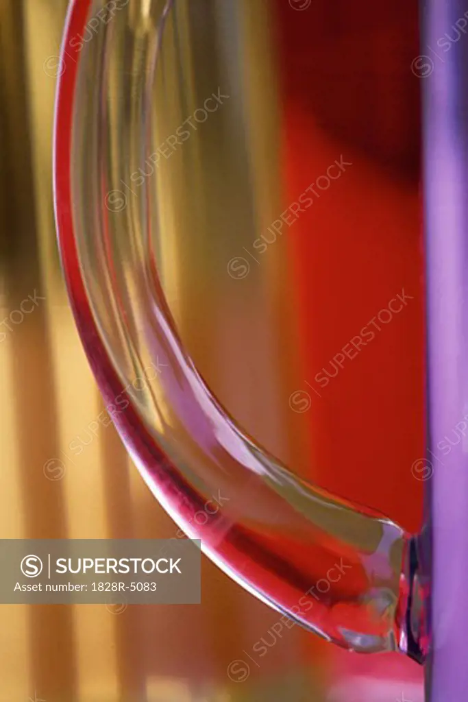 Abstract Close-Up of Glass Mug   