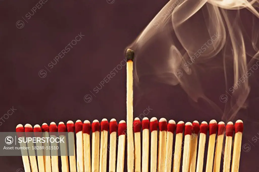 Group of Matches, One Extinguished   