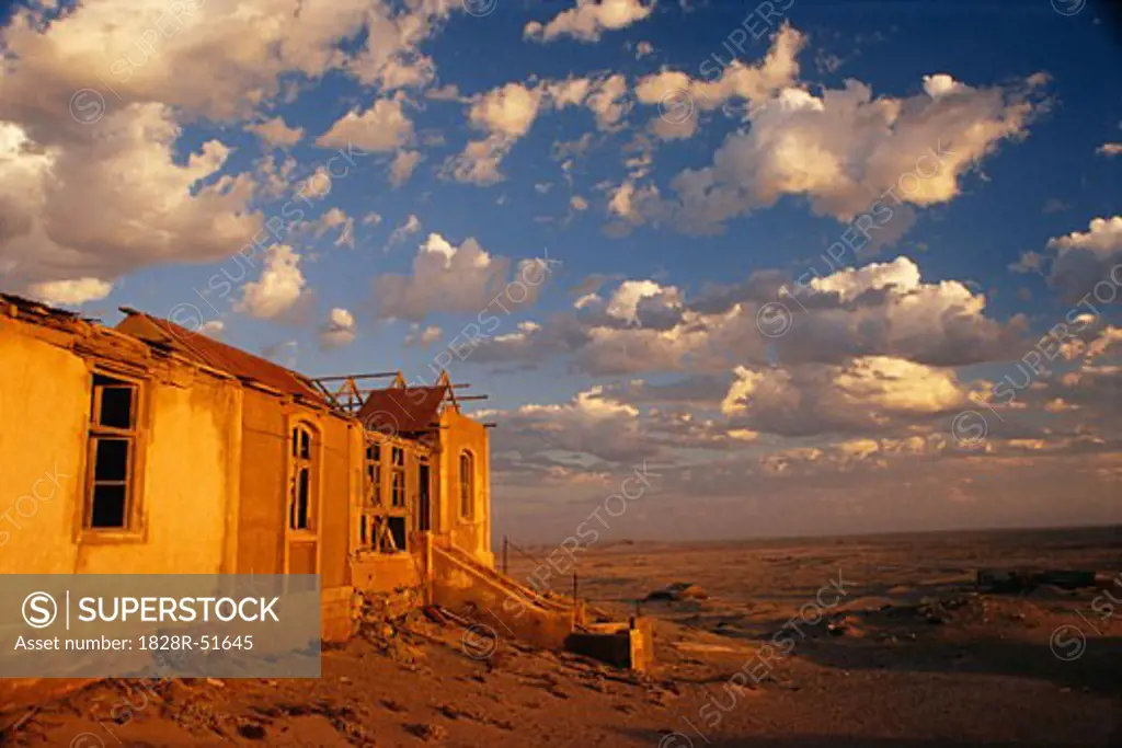 Deserted Building, Bogenfels, Namibia   