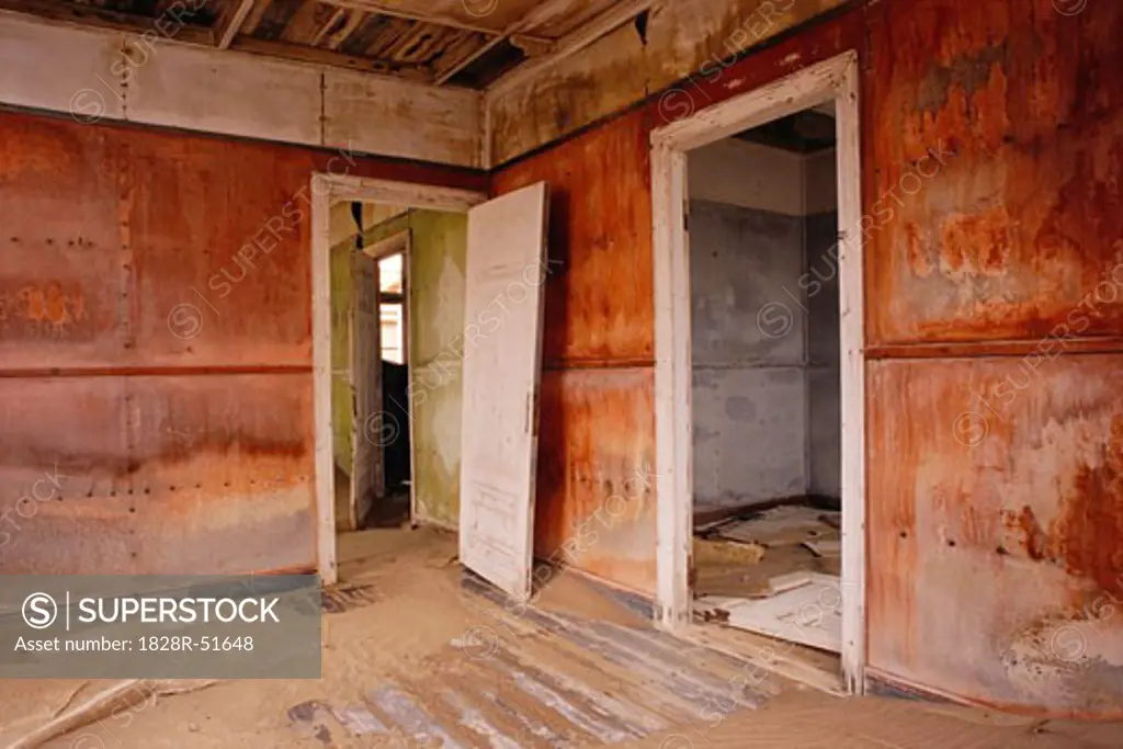 Room of Abandoned House, Namibia, Africa   