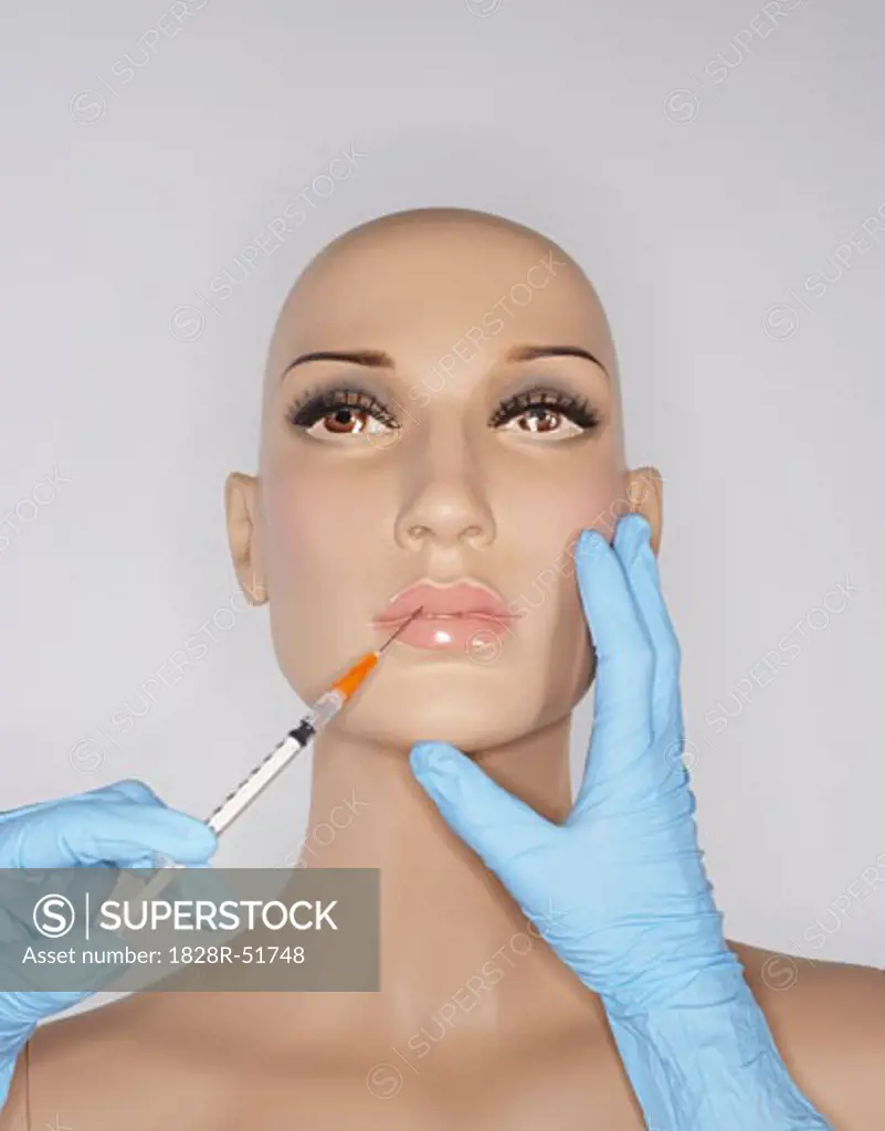 Mannequin Getting Injection