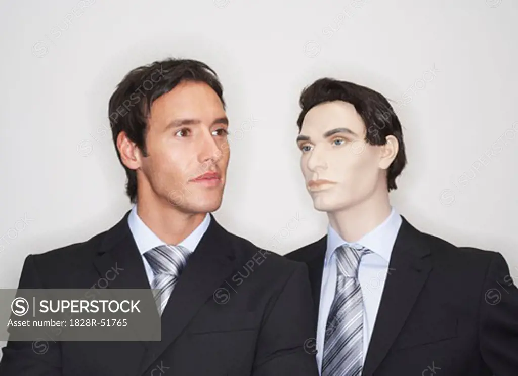 Businessman with Mannequin