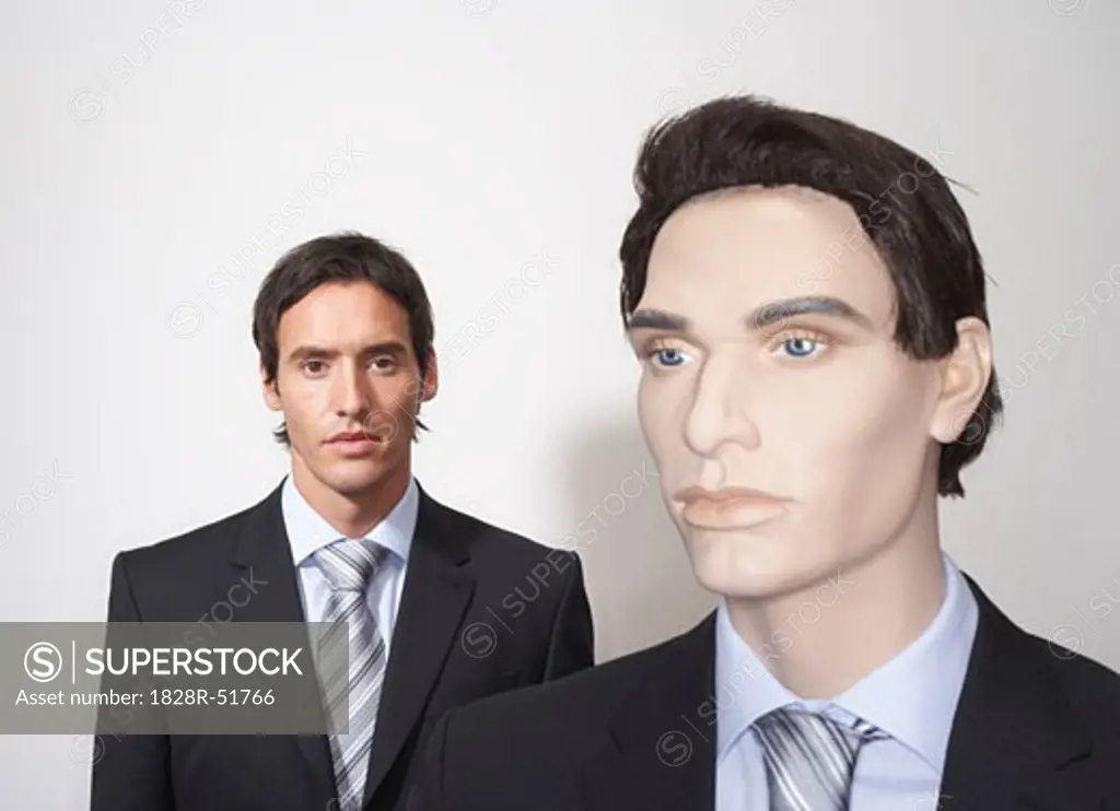 Businessman with Mannequin