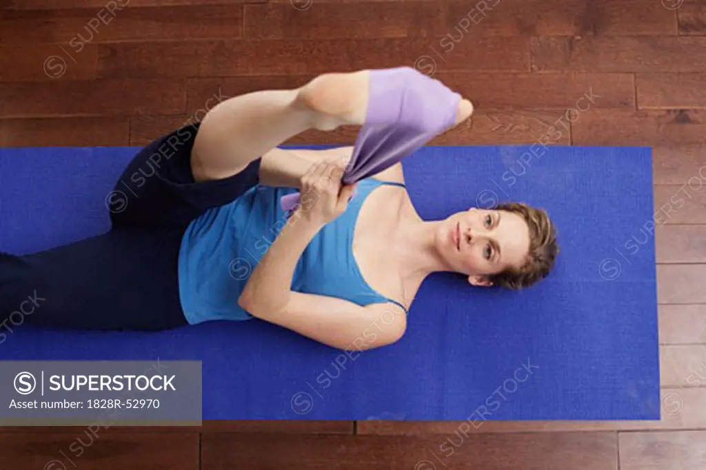 Woman Stretching   