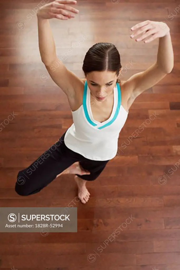 Woman Practicing Ballet   