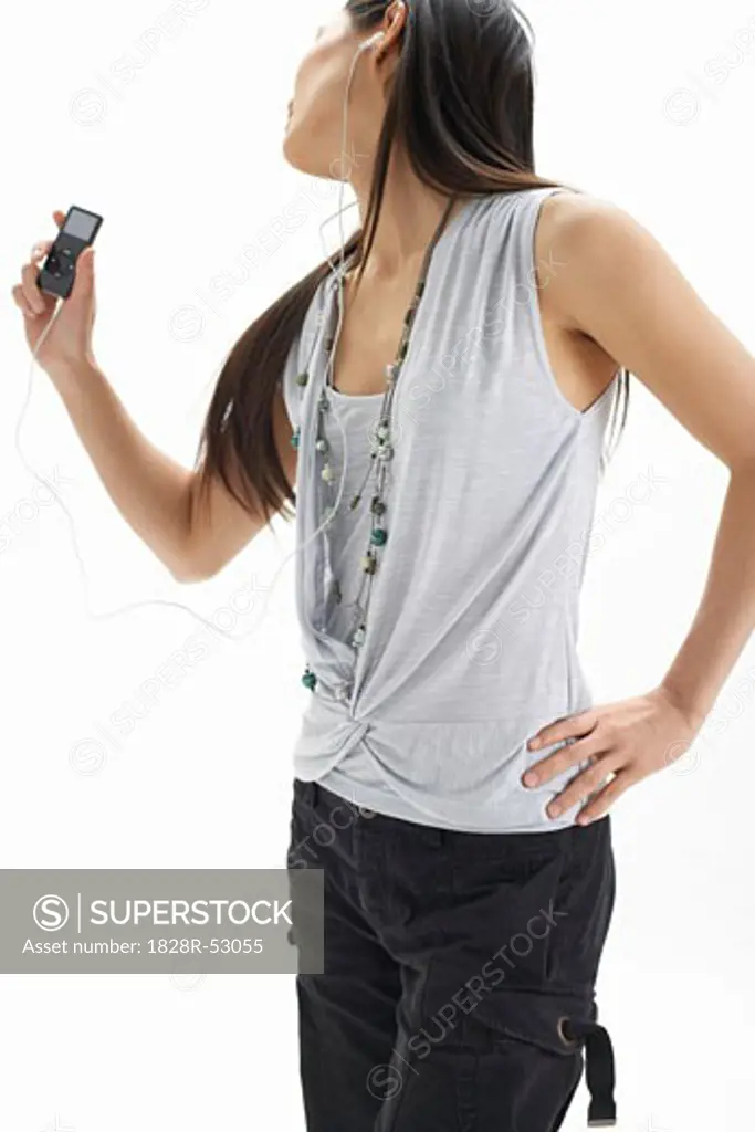 Woman with MP3 Player   