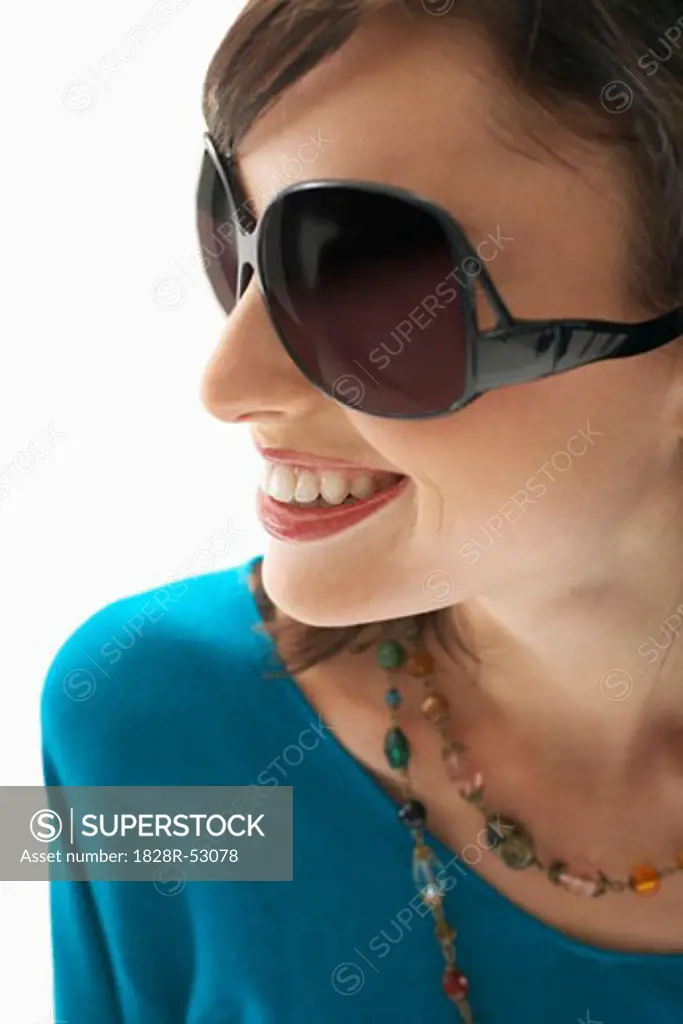 Portrait of Woman Wearing Sunglasses   