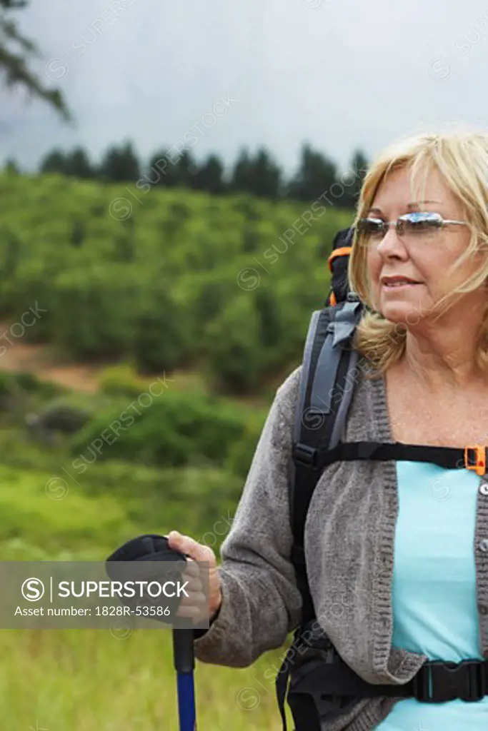Woman Hiking   