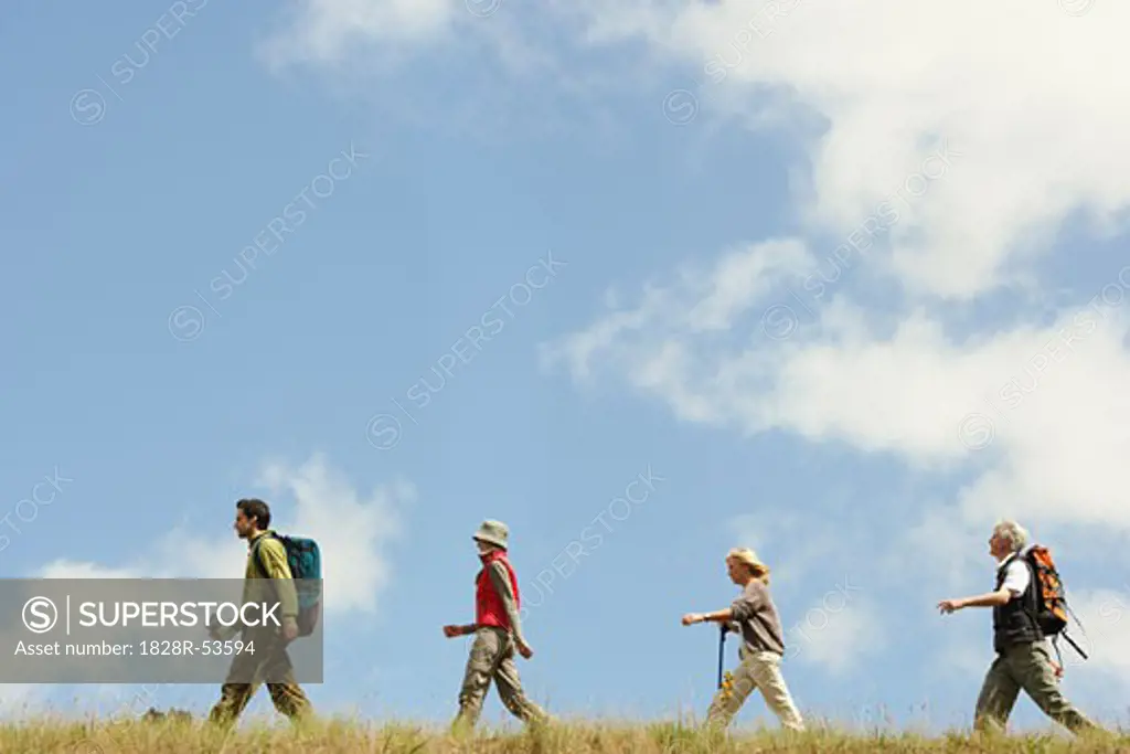 People Hiking   
