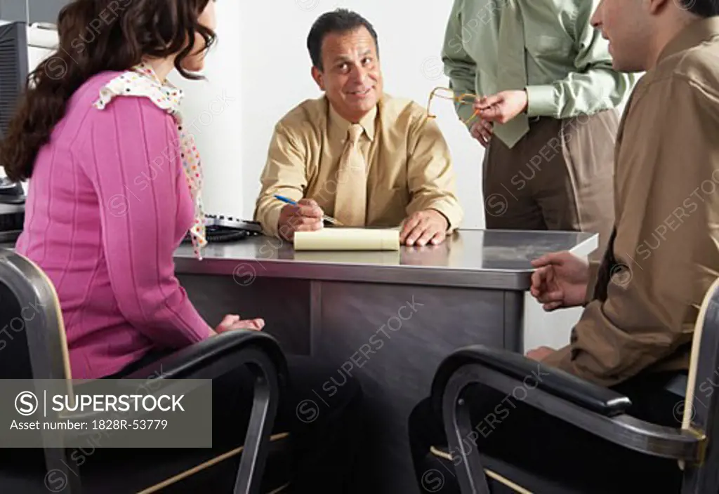 Couple with Financial Advisors   