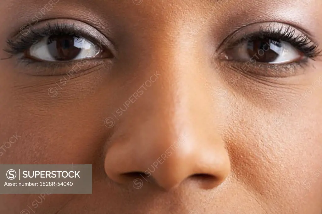 Close-Up of Woman's Face   