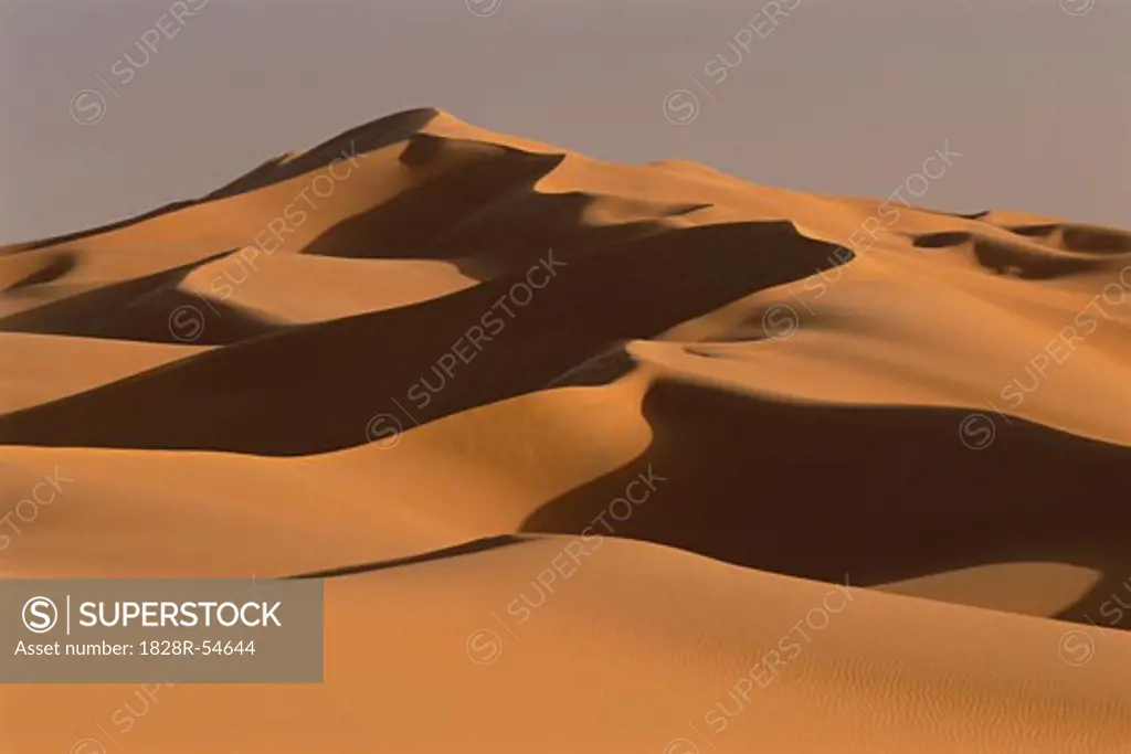 Sand Dune in Desert, Grand Erg Oriental Desert, Sahara, Algeria, Africa   