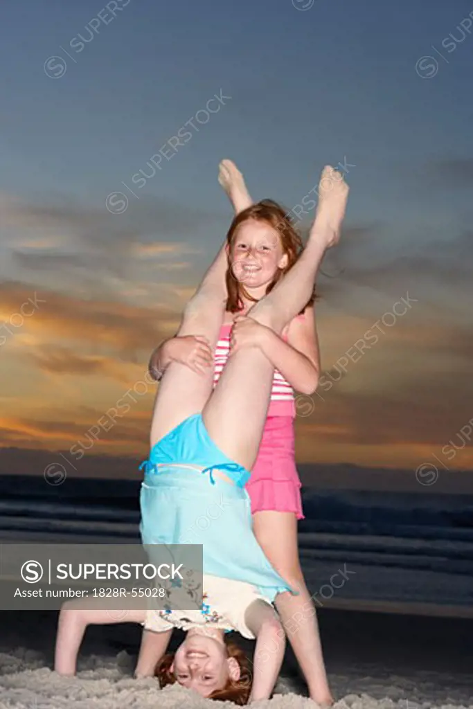 Girls on the Beach   