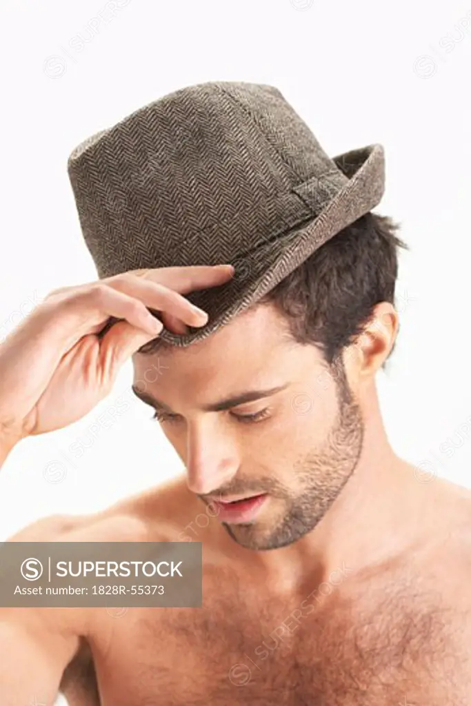 Man Wearing Hat   